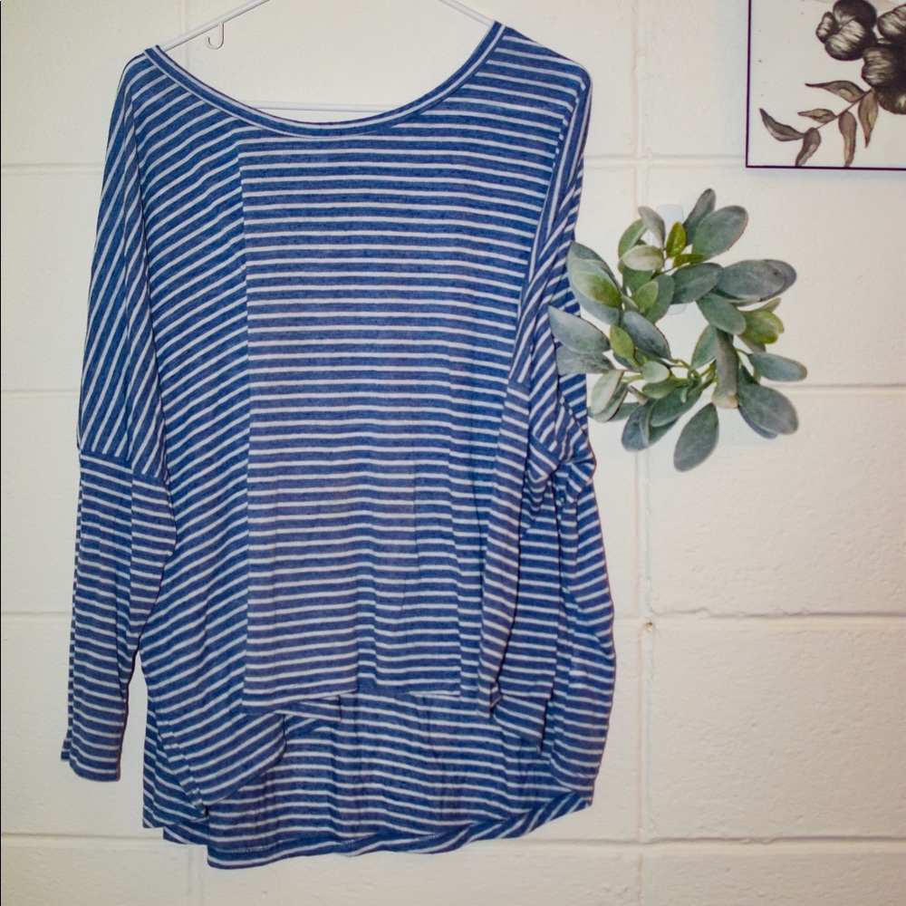 Slouchy striped top